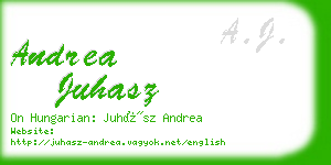 andrea juhasz business card
